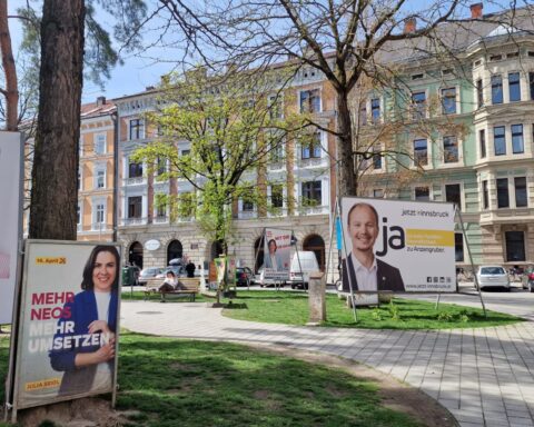 Innsbruck Wahlplakate 2024