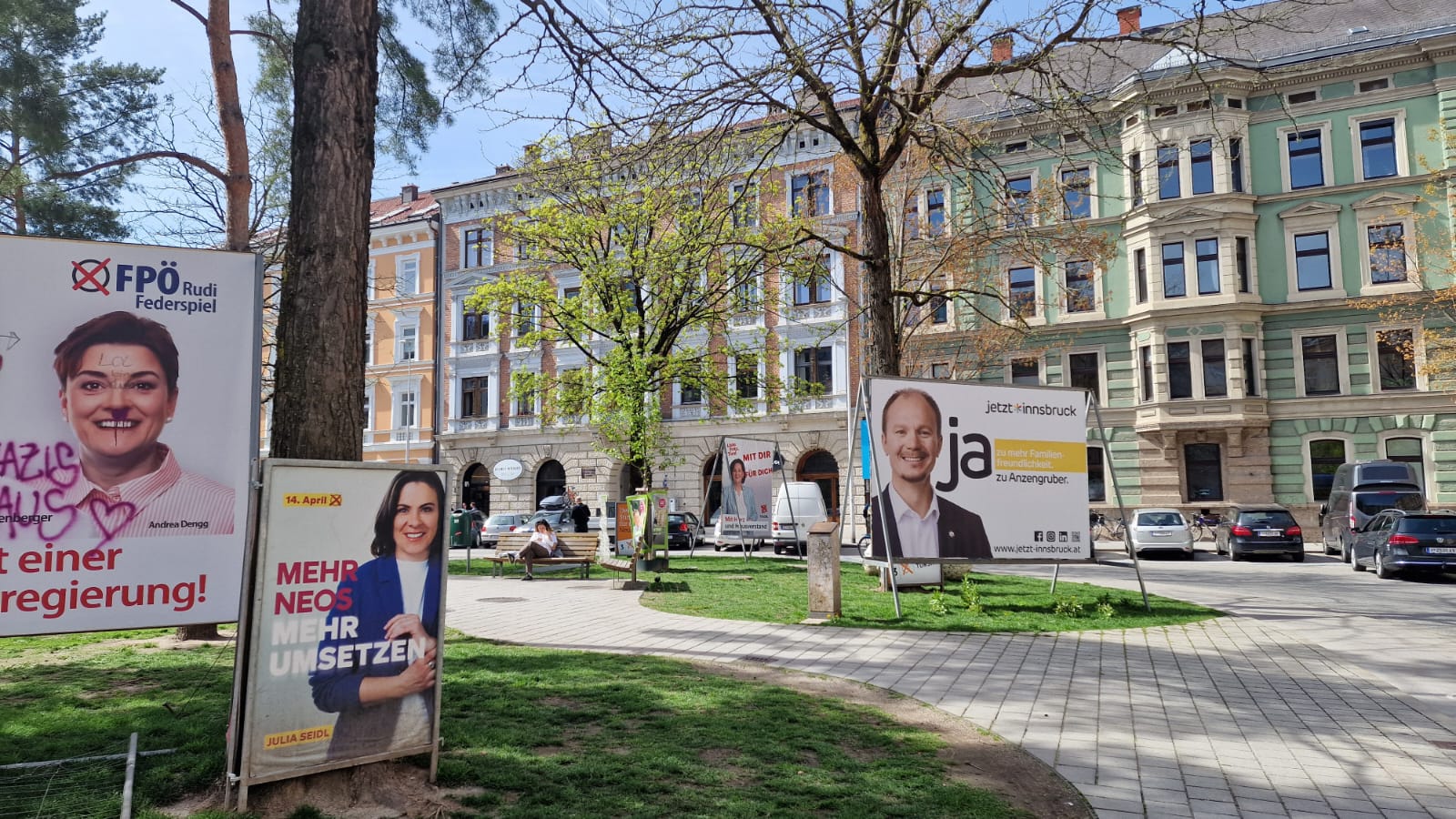 Innsbruck Wahlplakate 2024